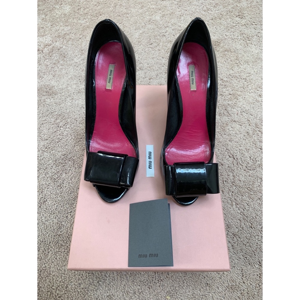 Miu Miu vernice pump black